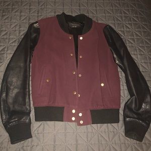 Theory letterman bomber jacket